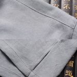 Buddha Stones Fu Character Tang Suit Hanfu Traditional Uniform Short Sleeve Top Pants Clothing Men's Set Men's Meditation Cloth BS 15