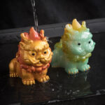 Buddha Stones Color Changing Small PiXiu Resin Tea Pet Wealth Home Figurine Decoration Decorations BS 19