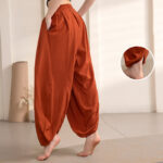 Buddha Stones Simple Design Trousers Sports Fitness Yoga Women's Yoga Pants Pants BS 4