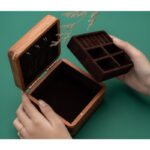 Buddha Stones Antique Flower Leaf Handmade Rosewood Jewelry Storage Box Wooden Gift Organizer Box Jewelry Storage Box BS 20