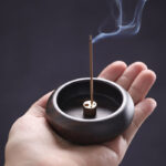 Buddha Stones Mini Ebony Wood Rosewood Meditation Healing Stick Incense Burner Decoration Incense Burner BS 2