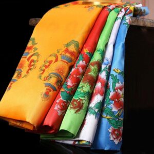 Buddha Stones Tibetan Lucky Blessing 5 Colors Khata Decoration Decorations BS main