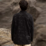 Buddha Stones Bamboo Leaves Clothing Chinese Tang Suit Jacket Coat Men Clothing Clothes BS 8