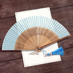 Buddha Stones Vintage Handheld Folding Fan With Bamboo Frames Folding Fan BS 13