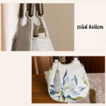 Buddha Stones Lotus Embroidery Handbag Crossbody Bag Crossbody Bag&Handbags BS 5