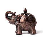 Buddha Stones Elephant Alloy Incense Holder Home Decoration Incense Burner Incense Burner BS 4