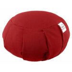 Buddha Stones Cotton Buckwheat Husks Meditation Seat Cushion Home Decoration Decorations buddhastoneshop 36cm*15cm Red