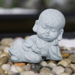 Buddha Stones Meditation Prayer Monk Buddha Statue Serenity Home Decoration Decorations BS main