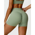 Buddha Stones Gym Sports Yoga Backless Bra Crop Tank Top Shorts 2-Piece Outfit BS 30