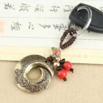 Buddha Stones Good Luck Fortune Copper Wealth Key Chain Key Chain BS 10