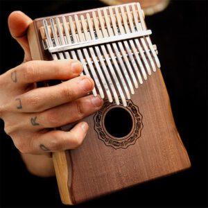 Buddha Stones Kalimba 17 Keys Thumb Piano Mahogany Wood Acacia Walnut Portable Finger Piano 1