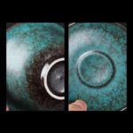 Buddha Stones Traditional Pine Tree Green Ceramic Gaiwan Sancai Teacup Kung Fu Tea Cup And Saucer With Lid Cup BS 7
