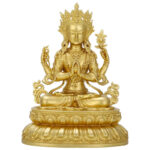 Buddha Stones Shakyamuni Amitabha Medicine Buddha Figurine Serenity Copper Statue Home Decoration Decorations BS 16