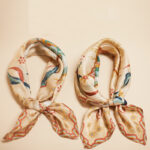 Buddha Stones Dunhuang Riyue Mountain 100% Mulberry Silk Scarf Dunhuang Shawl Silk Scarf BS 2
