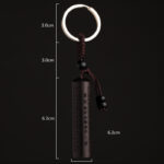 Buddha Stones Tibet Ebony Heart Sutra Peace Key Chain - image 4