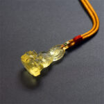 Buddha Stones Blue Tathagata Buddha Medicine Buddha Liuli Crystal Serenity Amulet Necklace Pendant - image 23