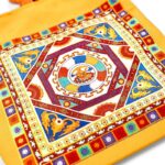 Buddha Stones Dunhuang Flying Apsaras Lotus Buddha Statues Canvas Handbag Handbags BS 18