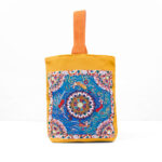 Buddha Stones Dunhuang Flying Apsaras Lotus Buddha Statues Canvas Handbag Handbags BS 7