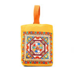 Buddha Stones Dunhuang Flying Apsaras Lotus Buddha Statues Canvas Handbag Handbags BS 16