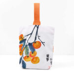Buddha Stones Persimmon Canvas Handbag Handbags BS Persimmon 15*8*22cm
