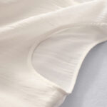 Buddha Stones Solid Color Embroidery Short Sleeve Cotton Midi Dress - image 7