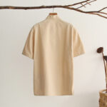 Buddha Stones Chinese Frog-Button Tang Suit Men's Short Sleeve Cotton Shirt With Pockets Men's Shirts BS 11