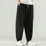 Buddha Stones Cotton Men's Drawstring Harem Pants With Pockets - image 22