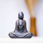 Buddha Stones Tibetan Buddha Iron Powder Rust Cast Resin Statue Desk Decoration Decorations BS 25