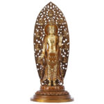 Buddha Stones Kwan Yin Avalokitesvara Aura Harmony Brass Copper Statue Home Desk Decoration Decorations BS 10