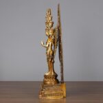Buddha Stones Handmade Thousand-armed Avalokitesvara Kwan Yin Wealth Brass Copper Statue Decoration Decorations BS 10