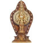 Buddha Stones Handmade Thousand-armed Avalokitesvara Kwan Yin Wealth Brass Copper Statue Decoration Decorations BS 14