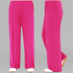 Buddha Stones Summer Elastic Waist Tai Chi Qigong Practice Modal Unisex Pants Unisex Pants BS DeepPink 3XL-FIT FOR US/UK/AU/EU-2XL