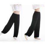 Buddha Stones Summer Elastic Waist Tai Chi Qigong Practice Modal Unisex Pants Unisex Pants BS 6