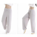 Buddha Stones Summer Elastic Waist Tai Chi Qigong Practice Modal Unisex Pants Unisex Pants BS 34