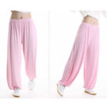Buddha Stones Summer Elastic Waist Tai Chi Qigong Practice Modal Unisex Pants Unisex Pants BS 14