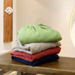 Buddha Stones Summer Plain Color Linen Drawstring Pants With Pockets Women's Pants BS 1