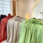 Buddha Stones Summer Plain Color Linen Drawstring Pants With Pockets Women's Pants BS 36