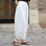 Buddha Stones Casual Summer Women's Cotton Pants With Pockets Women's Pants BS 8