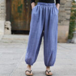 Buddha Stones Casual Summer Women's Cotton Pants With Pockets Women's Pants BS 27