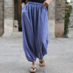 Buddha Stones Casual Summer Women's Cotton Pants With Pockets Women's Pants BS 32