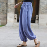 Buddha Stones Casual Summer Women's Cotton Pants With Pockets Women's Pants BS 29