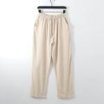 Buddha Stones Solid Color Cotton Linen Casual Loose Men's Pants With Pockets Men's Pants BS PeachPuff US/UK/AU54，EU64 (9XL)