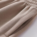 Buddha Stones Solid Color Cotton Fleece Drape Men's Pants With Pockets Men's Pants BS 9