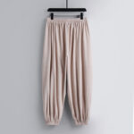 Buddha Stones Cross-Collars Cropped Bloomers Cotton Tang Suit Hanfu Top Pants Clothing Men's Set Men's Meditation Cloth BS 3