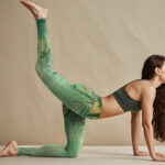 Buddha Stones Green Bamboo Pavilion Print Gym Leggings Women's Yoga Pants - image 2