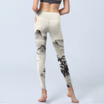 Buddha Stones Ink Bamboo Mountains Print Gym Leggings Women's Yoga Pants - image 7