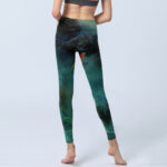 Buddha Stones Pond Koi Fish Rocks Print Sports Leggings Women's Yoga Pants - image 7