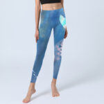 Buddha Stones Blue Dolphin Print Fitness Leggings Women's Yoga Pants - image 6