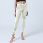 Buddha Stones Green Bamboo Leaves Print Sports Leggings Women's Yoga Pants - image 6