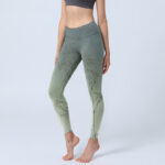 Buddha Stones Bamboo Leaves Sketch Print Sports Leggings Women's Yoga Pants - Gainsboro - US18，UK/AU22，EU50 (4XL) - image 1